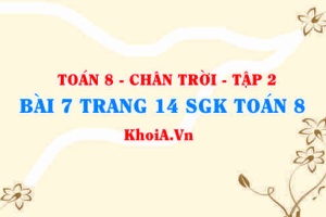 Bài 7 trang 14 Toán 8 Chân trời sáng tạo Tập 2